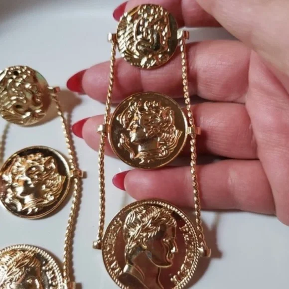 This Stunning Zara's Coins Earrings - Picture 6 of 7